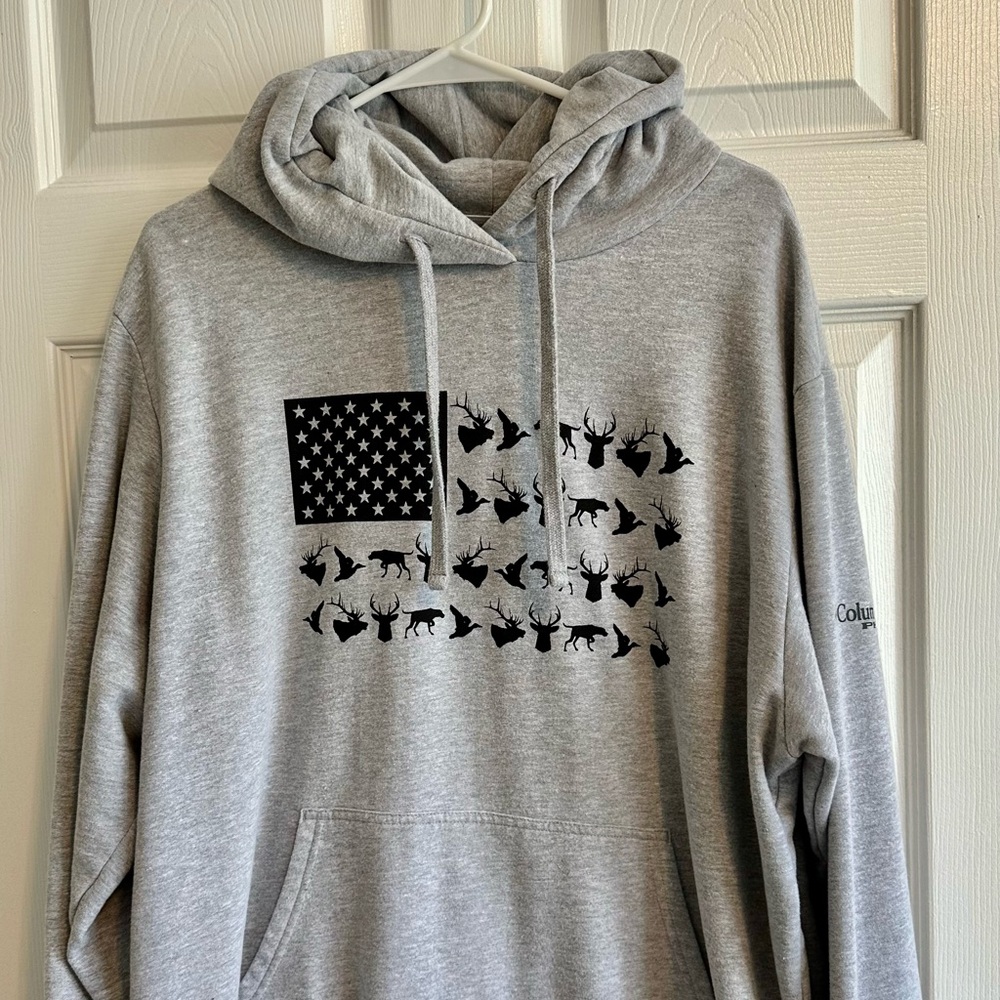 Columbia PHG Men's Game Flag Pullover Hoodie Sz XL